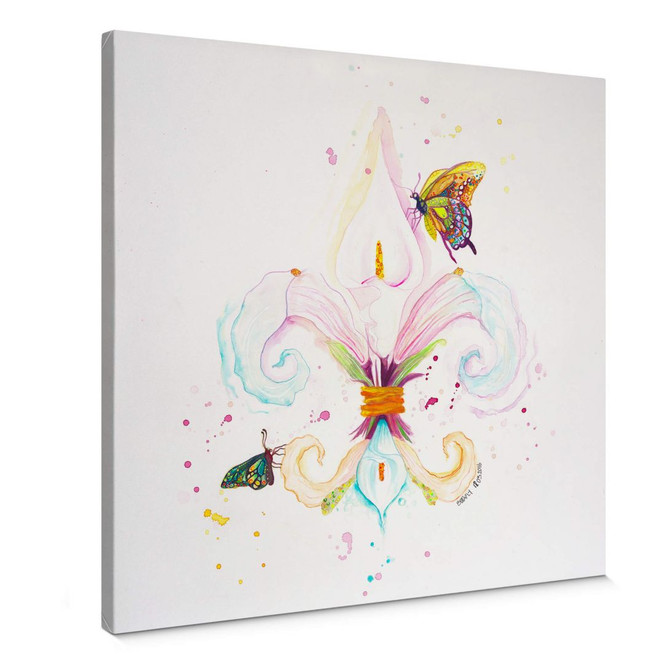 Leinwandbild Buttafly - Fleur de Lil