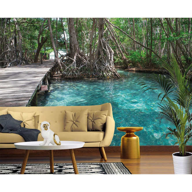 Livingwalls Fototapete Designwalls Dschungle Path Wald - Bild 1