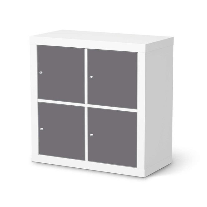Möbelfolie IKEA Expedit Regal 4 Türen - Grau Light- Bild 1