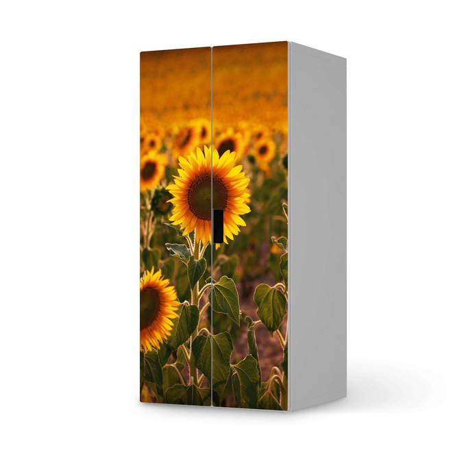 Möbelfolie IKEA Stuva / Malad Schrank - 2 grosse Türen - Sunflowers- Bild 1