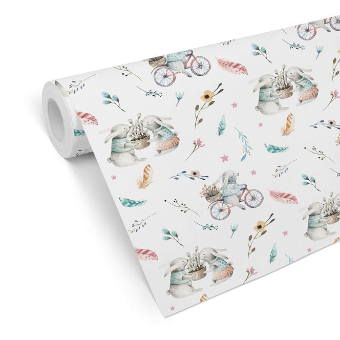 Mustertapete Kristina Kvilis -Frühlingsbeginn