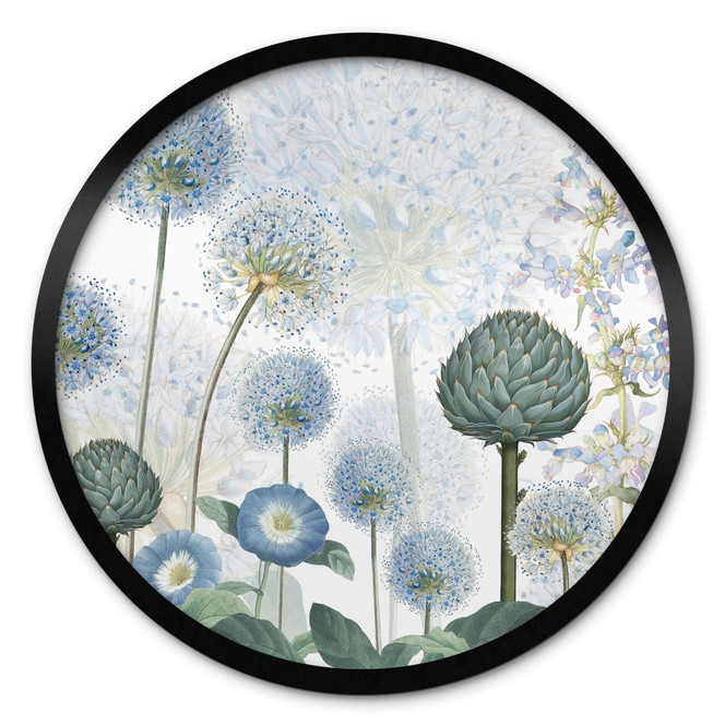 Poster Sir Edward - Blaue Wildwiese - Rund