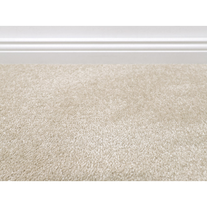 Riga Velours Teppichboden Meterware in Beige