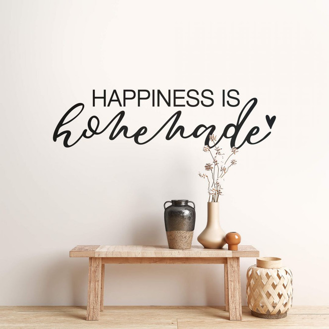 Wandtattoo - Hapiness is Homemade
