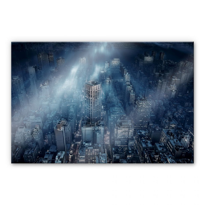 Acrylglasbild Løndal - Nebel in NYC