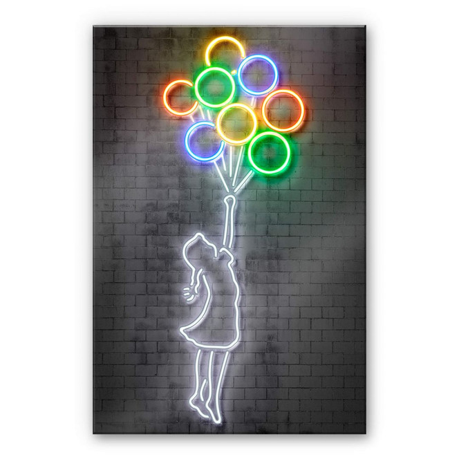 Acrylglasbild Mielu - Flying Balloons