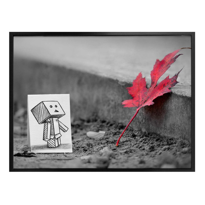 Poster Heine - Stift vs. Kamera - Das rote Blatt