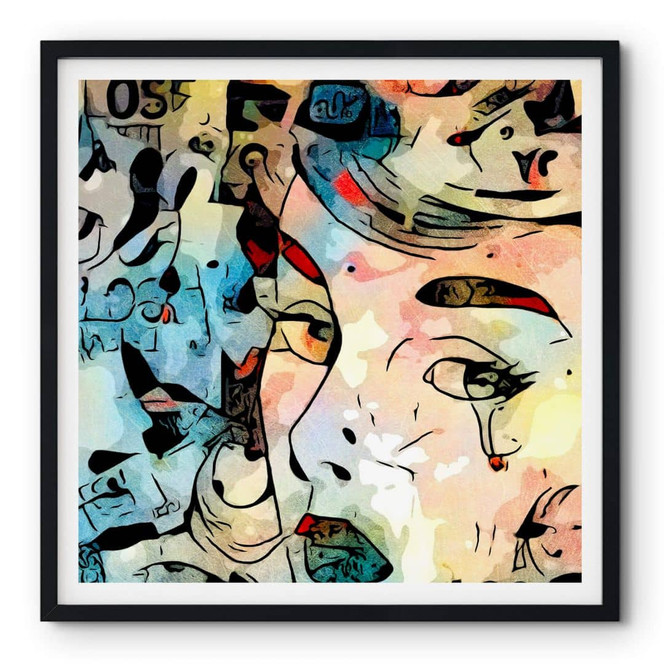 Poster Zamart - Hommage an Miro - Die Träne - Quadratisch