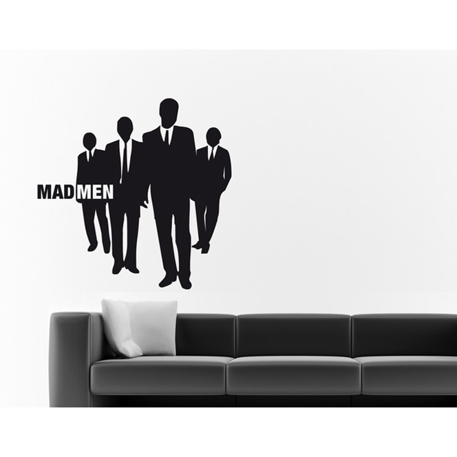 Wandtattoo Mad Men walking