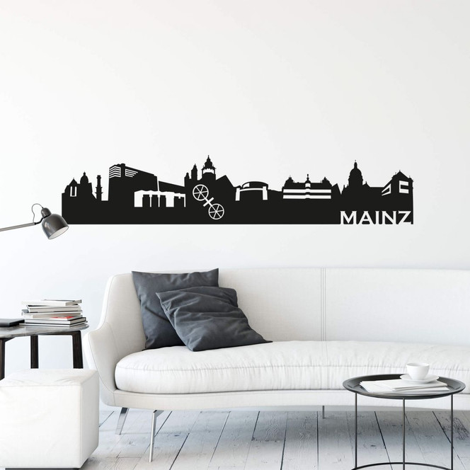Wandtattoo Mainz Skyline