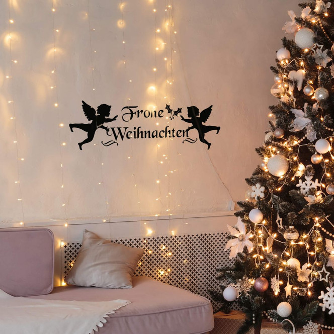 Wandtattoo Weihnachtsengel