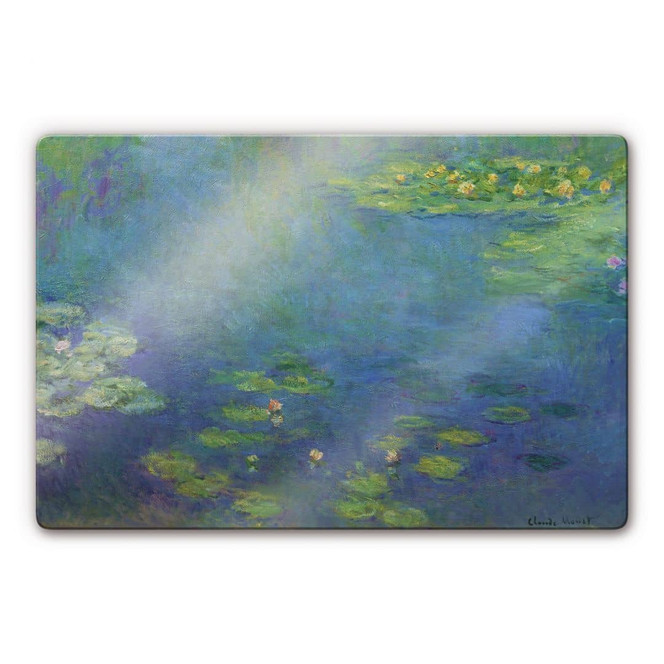 Glasbild Monet - Seerosenteich