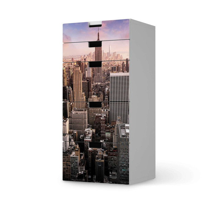Möbel Klebefolie IKEA Stuva / Malad Kommode - 5 Schubladen - Big Apple- Bild 1