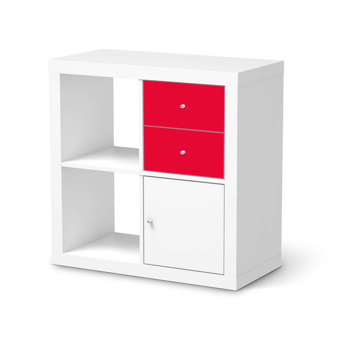 Möbelfolie IKEA Kallax Regal Schubladen - Rot Light- Bild 1