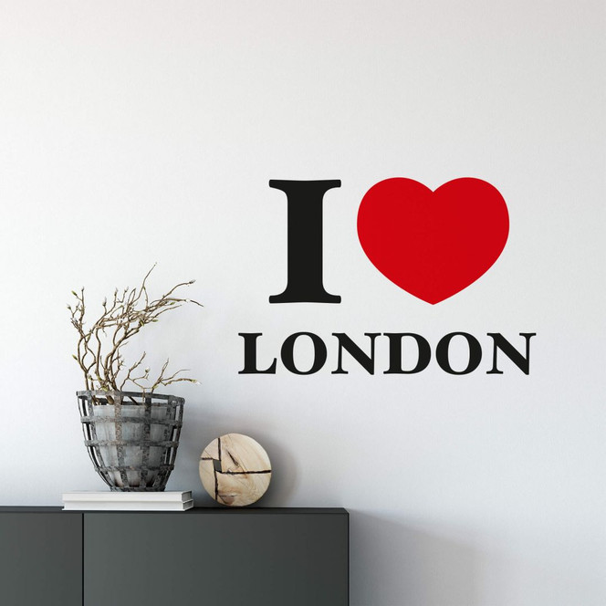 Wandsticker I love London