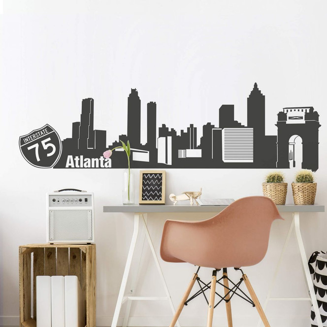Wandtattoo Atlanta Skyline