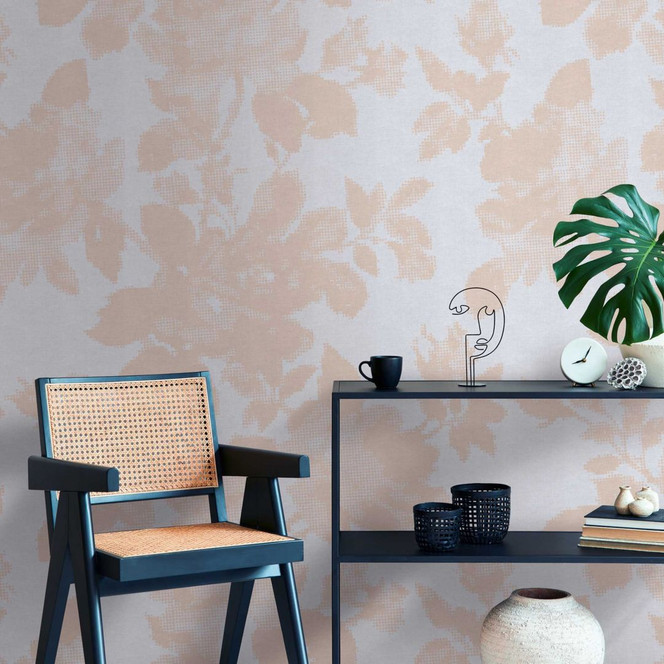 Florale Tapete Beige Grau - Vliestapete mit Blumenmuster für Schlafzimmer & Wohnzimmer