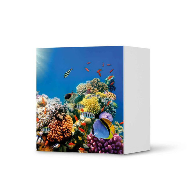 Klebefolie IKEA Besta Regal 1 Türe - Coral Reef- Bild 1