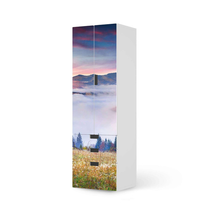 Klebefolie IKEA Stuva / Malad - 3 Schubladen und 2 grosse Türen - Herbstwald- Bild 1