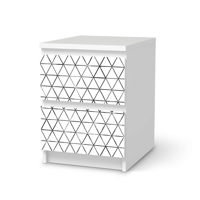 Möbelfolie IKEA Malm Kommode 2 Schubladen - Mediana- Bild 1