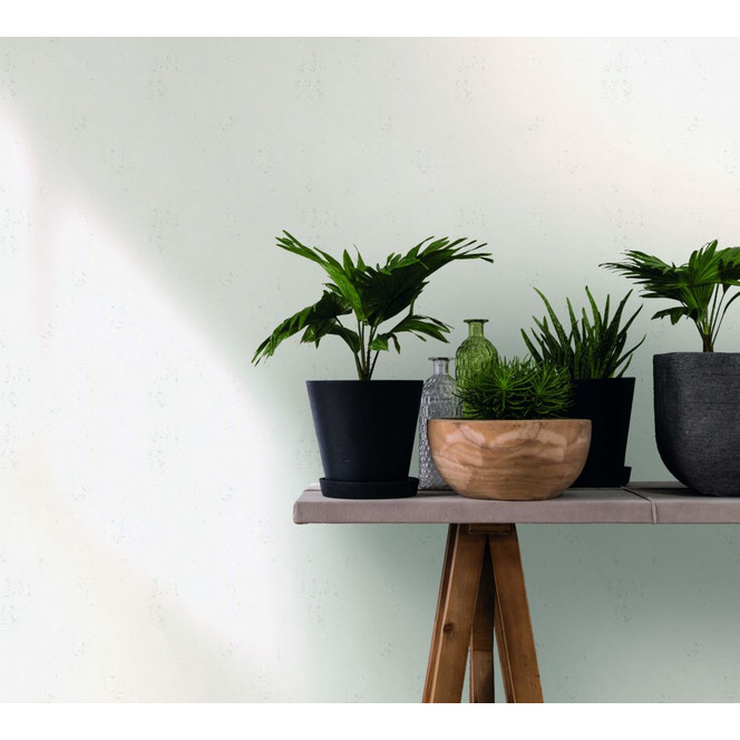 Vliestapete in metallischer Betonoptik weiss Uni