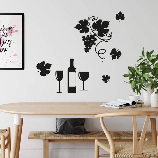 Wandtattoo Weinset