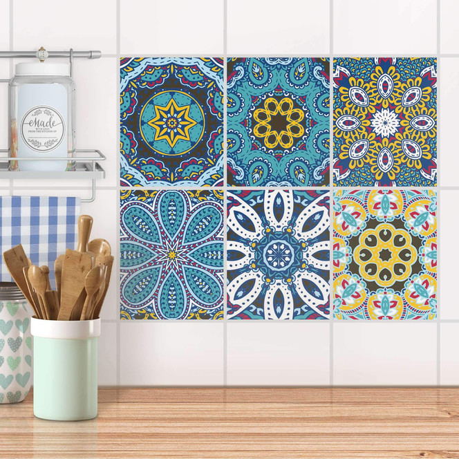 Fliesenaufkleber Set rechteckig - 1001 Nacht