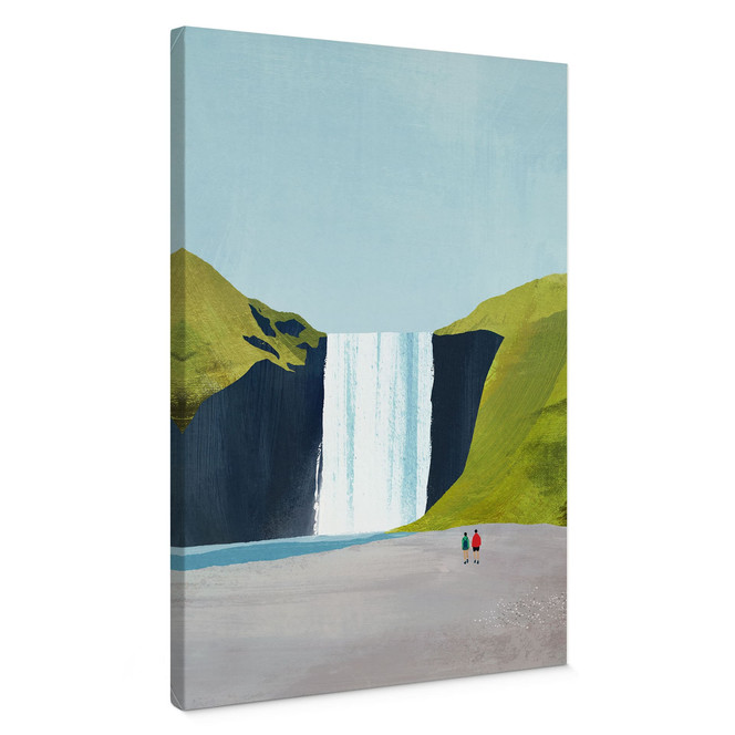 Leinwandbild Wasserfall in den Bergen - Rivers