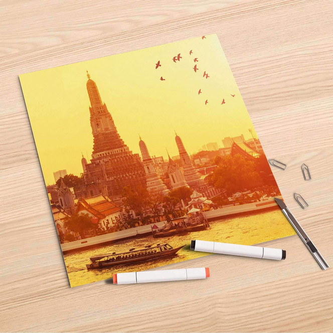 Folienbogen (30x30cm) - Bangkok Sunset- Bild 1