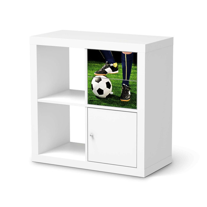 Möbelfolie IKEA Kallax Regal Schubladen - Fussballstar- Bild 1