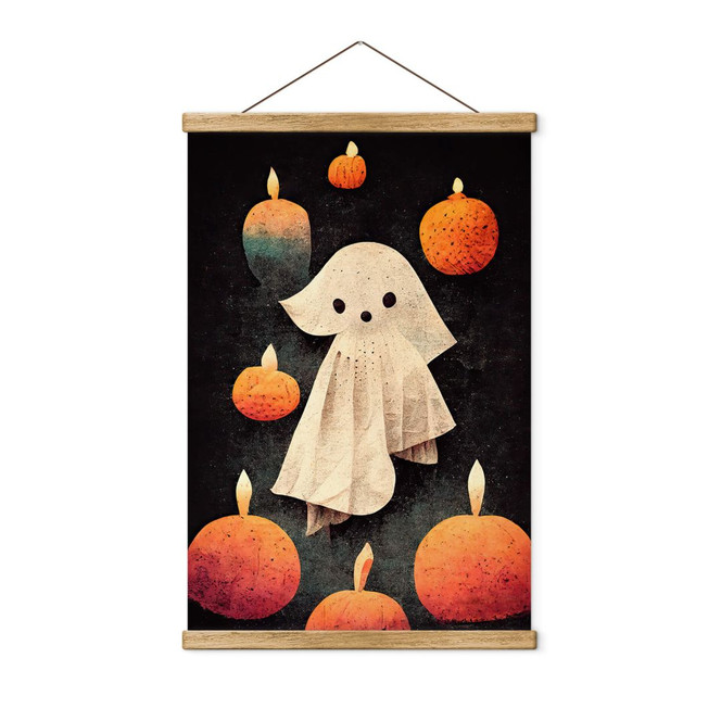 Stoffbild Kleiner Geist im Kerzenschein - Treechild
