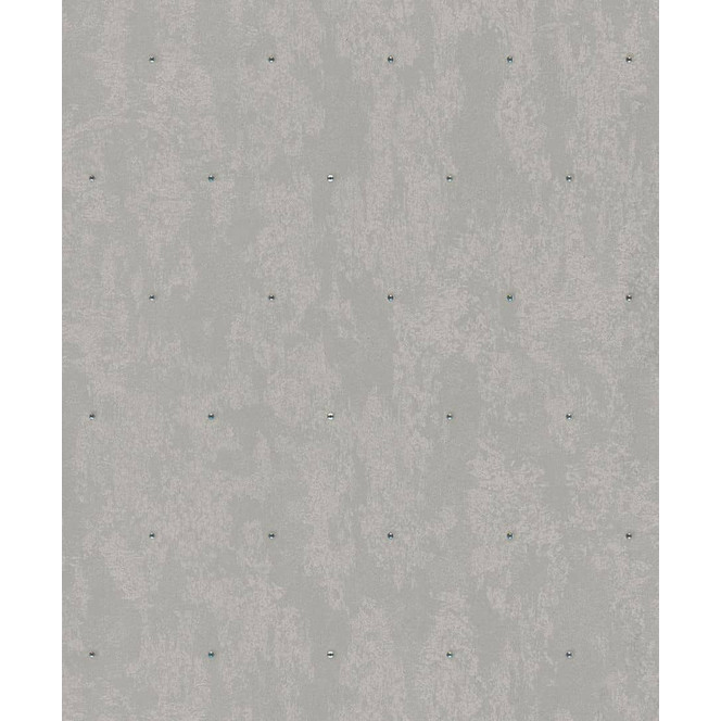 Vliestapete Betonoptik, Strasssteine Metalloptik Modern glänzend in Graubraun