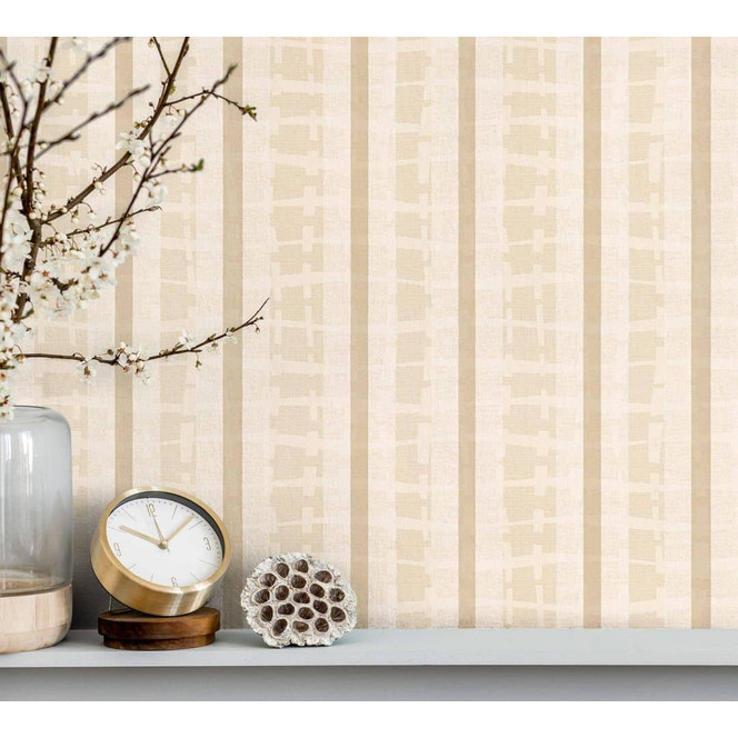 Vliestapete Streifen Modern, Klassisch, Romantisch in Gold