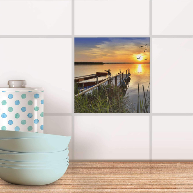 Fliesenaufkleber - Bridge to the sun