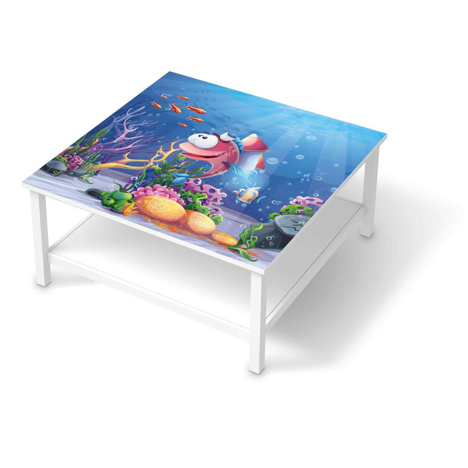 Klebefolie IKEA Hemnes Tisch 90x90cm - Bubbles- Bild 1