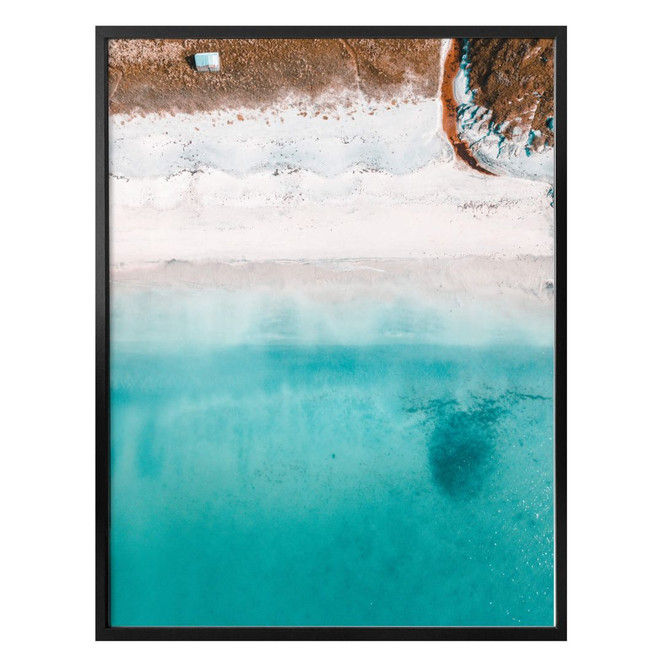 Poster Der Blick von oben: Weisser Sandstrand