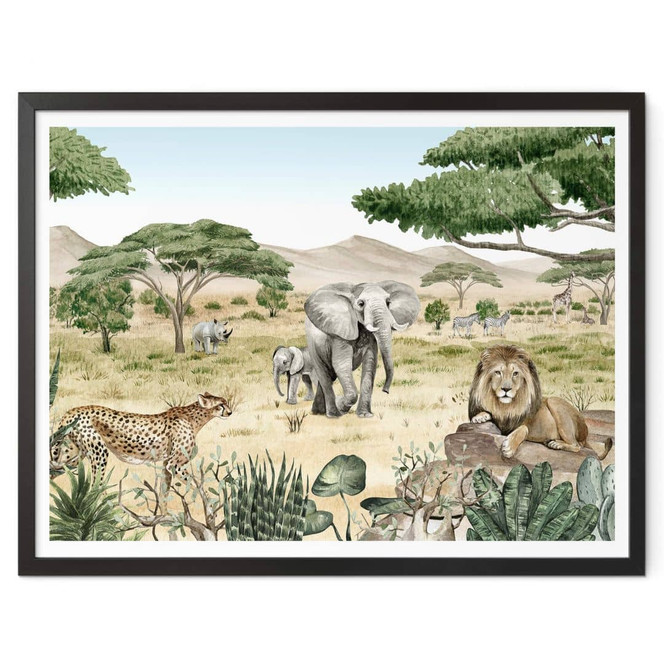 Poster Kikki Belle - Die Savanne