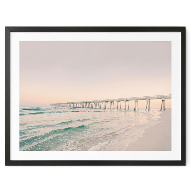 Poster Seebrücke über dem Meer - Sisi & Seb