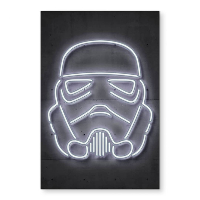 Wandbild Stormtrooper Helm - Mielu - Alu-Dibond