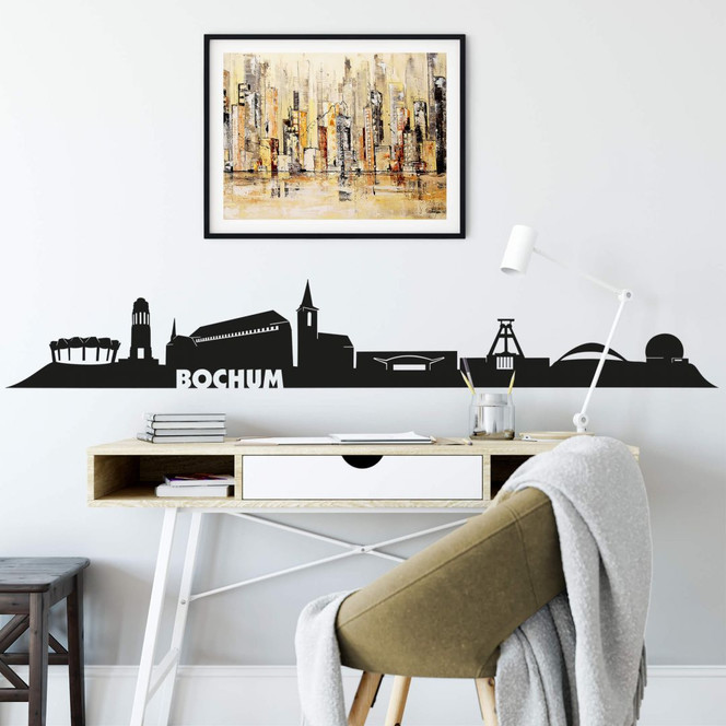 Wandtattoo Bochum Skyline