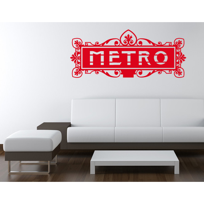 Wandtattoo Metro