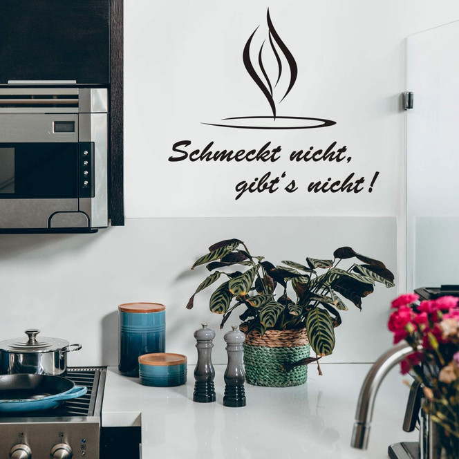 Wandtattoo Schmeckt nicht gibt's nicht! 6