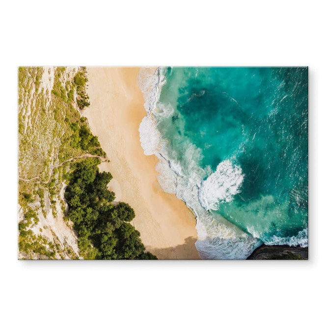 Acrylglasbild Colombo - Strandblick von oben