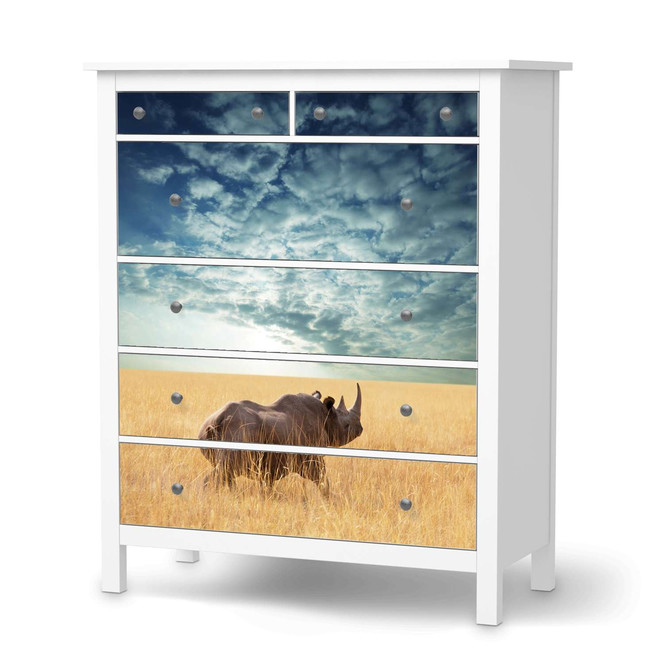 Klebefolie IKEA Hemnes Kommode 6 Schubladen - Rhino- Bild 1