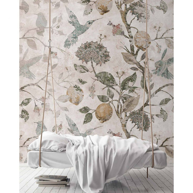 Livingwalls Fototapete Walls by Patel 3 In The Lemontree 1 beige, braun, grün - Bild 1