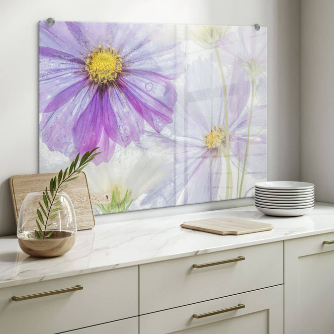 Spritzschutz Disher - Frozen Flowers