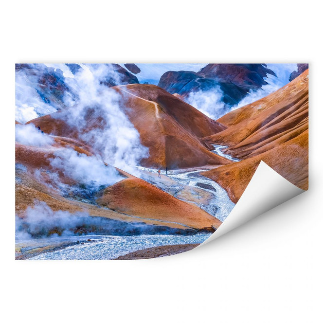 Wallprint Vulkanisches Bergland Islands