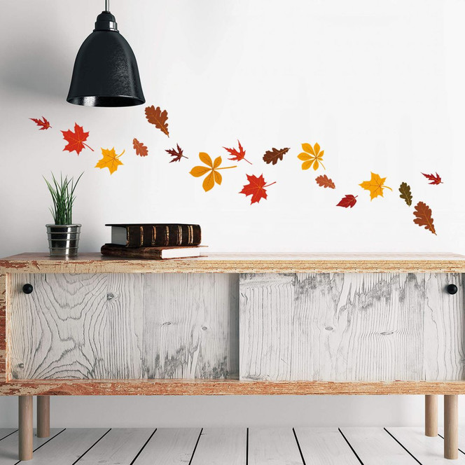 Wandsticker Blätter Set Herbst 2