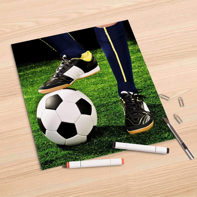 Folienbogen (30x30cm) - Fussballstar- Bild 1
