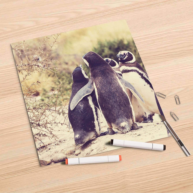 Folienbogen (30x30cm) - Pingu Friendship- Bild 1